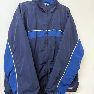 Reebok Men's Navy and Blue Windbreaker